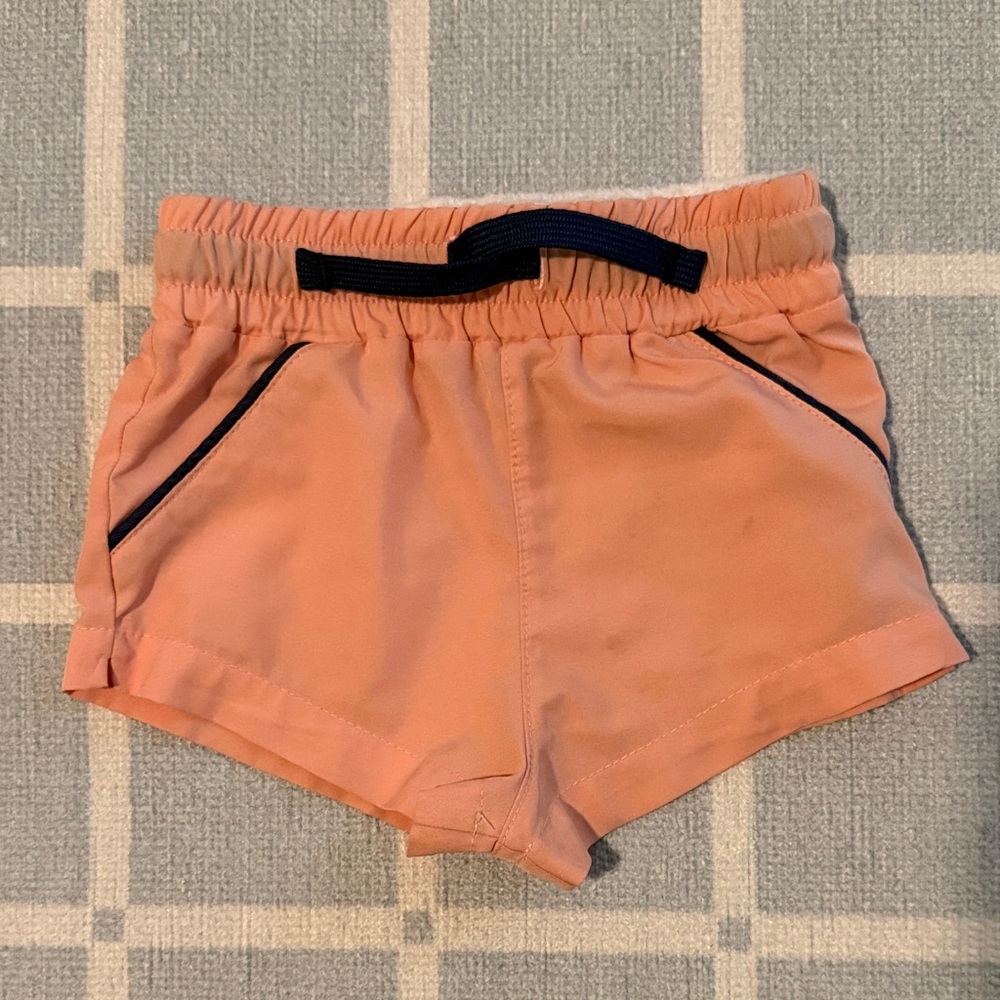 Cadets Elastic Waist Shorts with Navy Trim